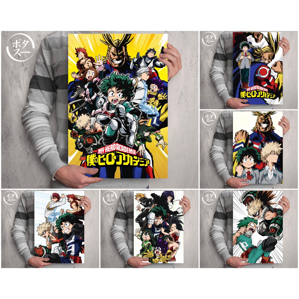 Koleksi Poster Anime Boku no Hero Academia / My Hero Academia Season 1 - Size A3+