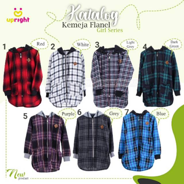 UPRIGHT KEMEJA JAKET FLANEL ANAK