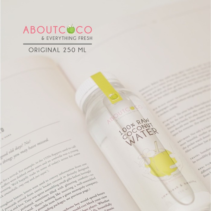 

AboutCoco 100% Raw Coconut Water 250 ml Bottle - Air Kelapa Muda Murni
