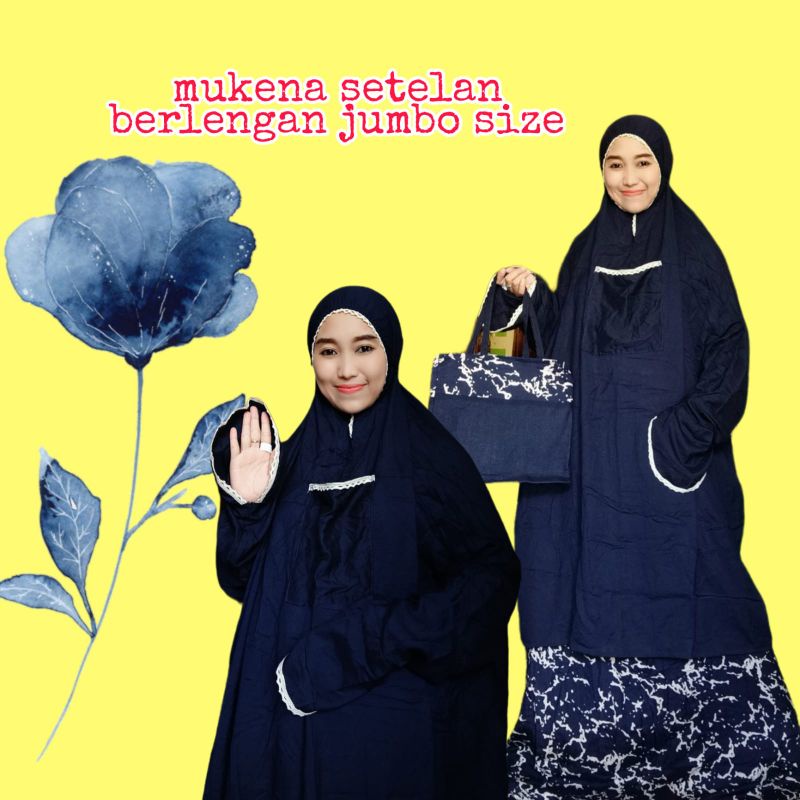 MUKENA HAJI STELAN BERLENGAN