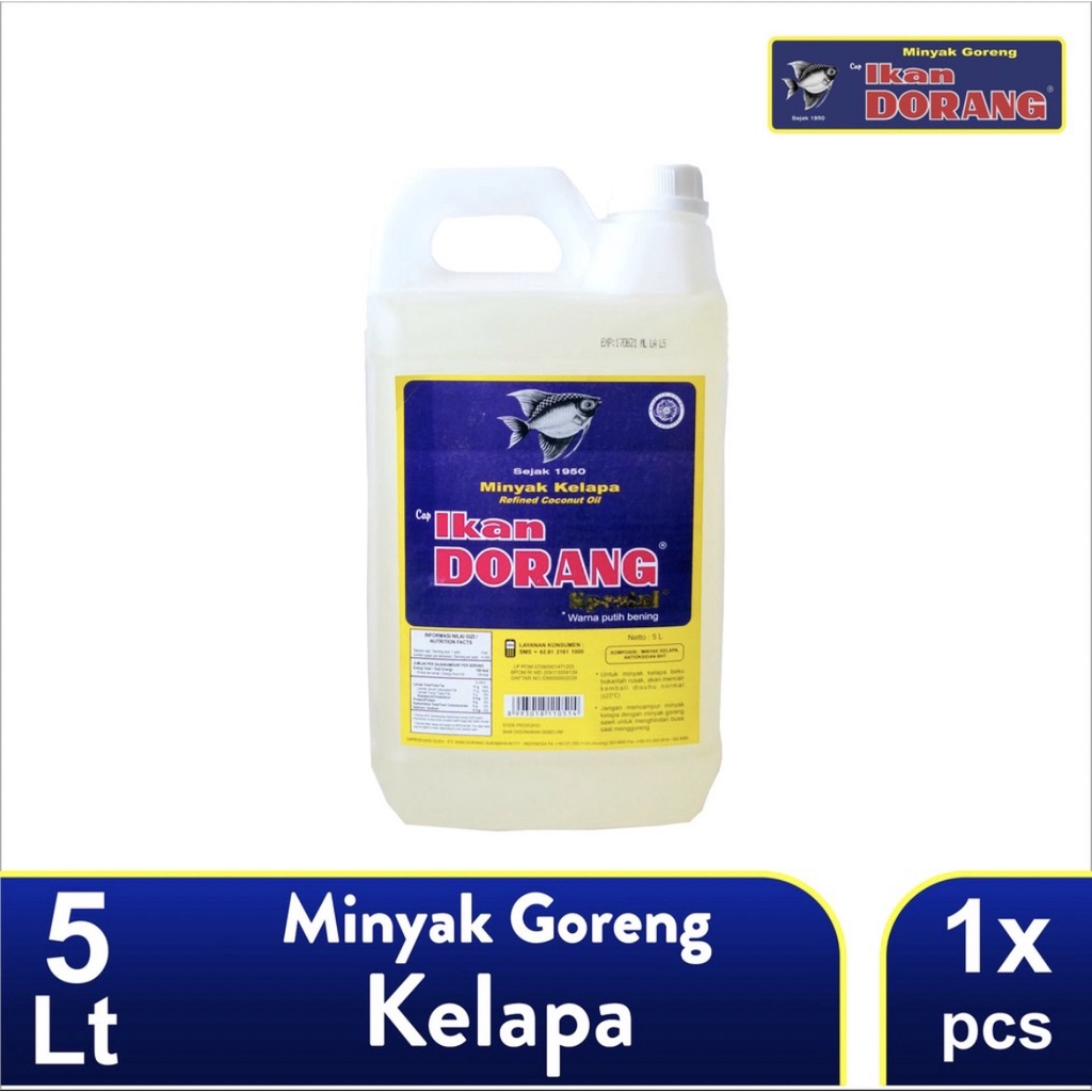 

Minyak Goreng IKAN DORANG SPESIAL 5 Liter - Fried Oil Ikan Dorang Special