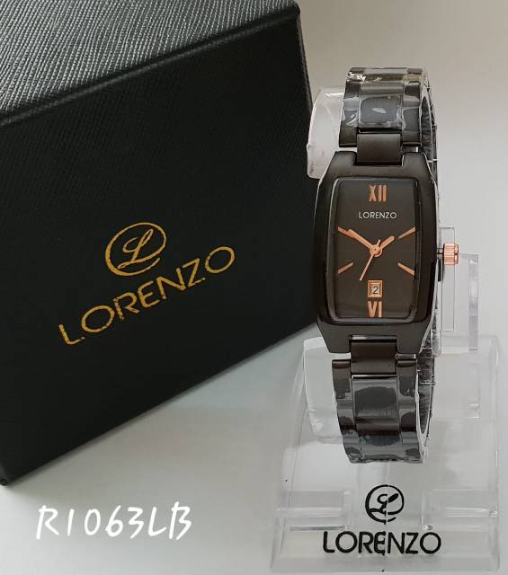 Jam Tangan Wanita Lorenzo Original Rantai Tanggal Aktif