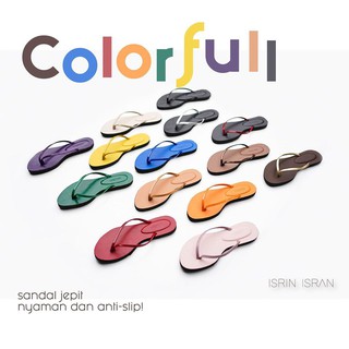 ORIGINAL Sandal ISRIN ISRAN Merah biru hijau pink ORIGINAL Sandal ISRIN ISRAN Merah biru hijau pink