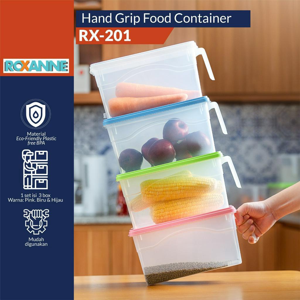 ROXANNE Hand Grip Food Container Box Makanan RX201