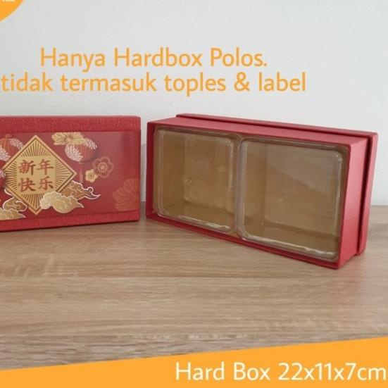 

◙ Hard box CNY kotak hampers imlek 22x11x7 cm kue lapis / 2 toples ➲