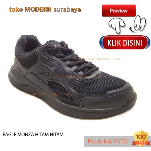 UKURAN JUMBO Sepatu pria sepatu sekolah casual sneakers tali EAGLE MONZA