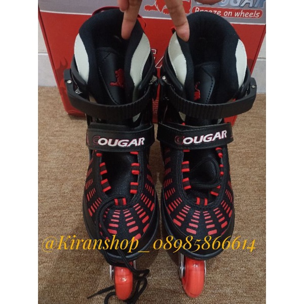 sepatu roda anak dan dewasa cougar roda full karet murah