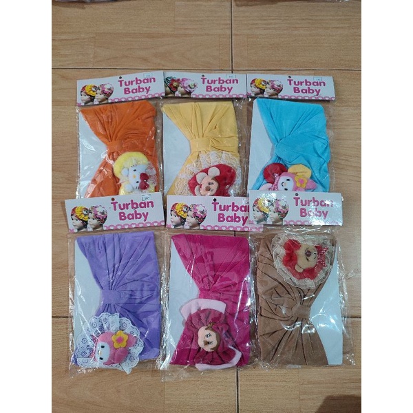 Turban Anak Bayi Motif Boneka