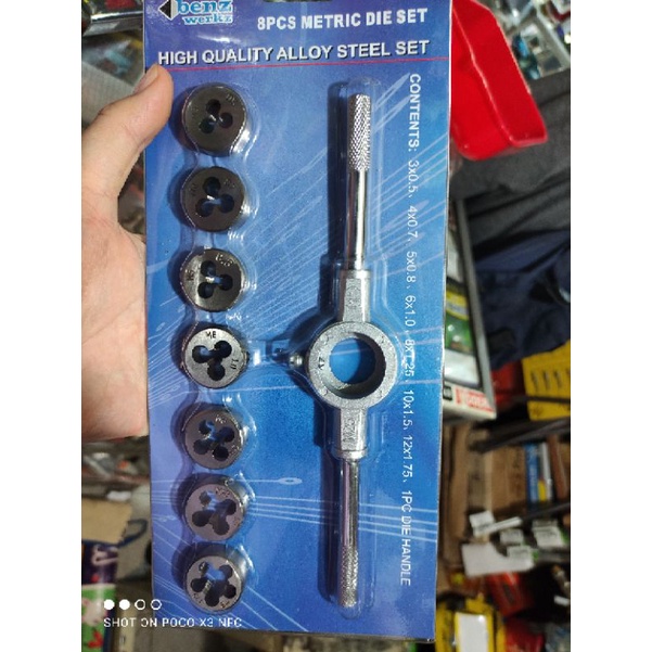 senai set benz 8pc/metric die set 8pc benz