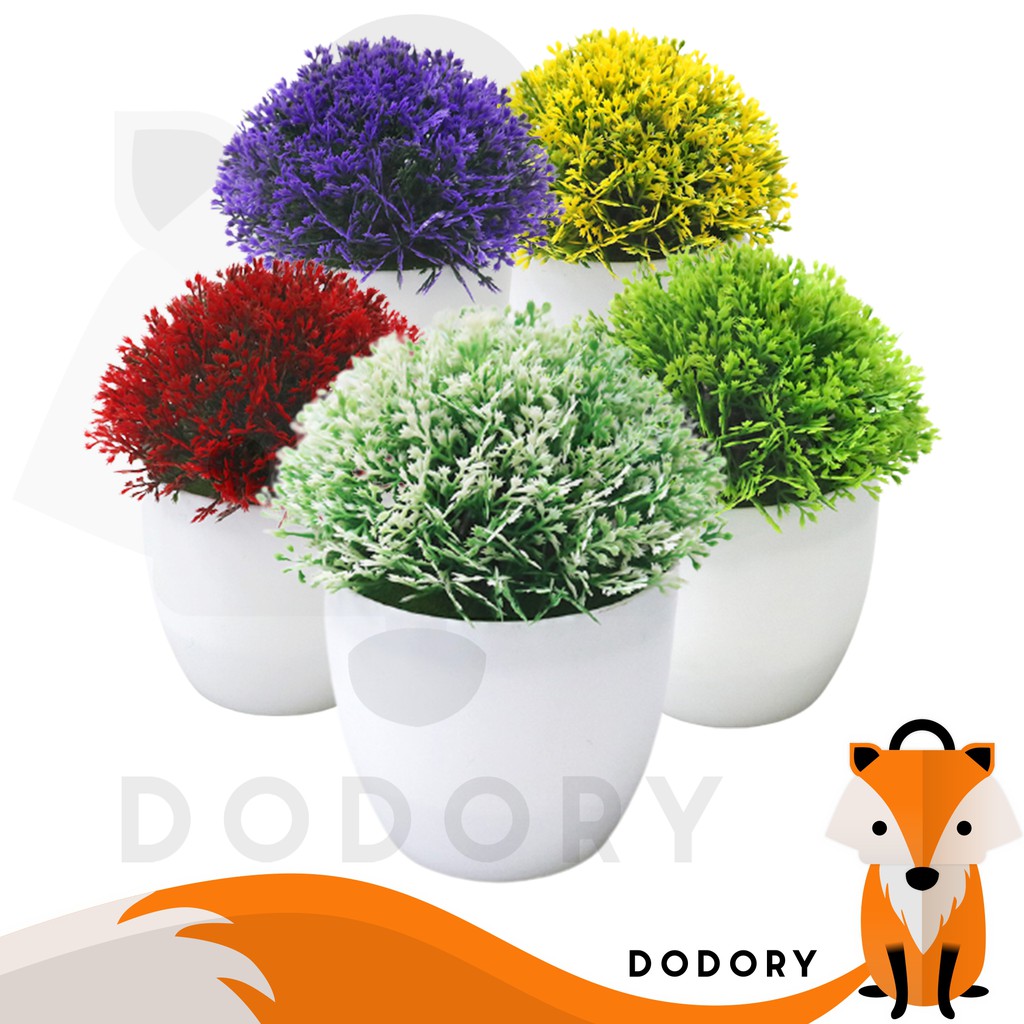 DODORY PT41 Pot Tanaman Hias Bunga Hias Plastik Ornamen Pot Bongsai Artificial Flower Decoration