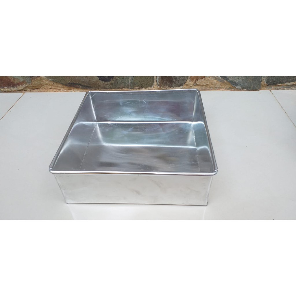CETAKAN KOTAK / LOYANG PERSEGI KUE BOLU KUKUS BROWNIES STAINLESS