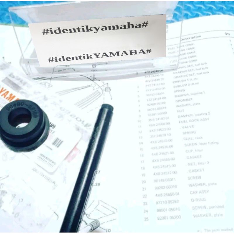 Karet damper tangki belakang ori rxk rxs