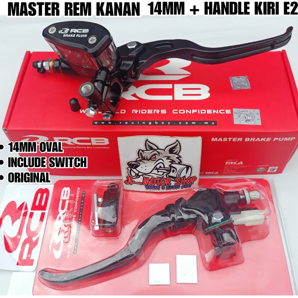 ELI- MASTER REM RCB Dan HANDLE KOPLING RCB KANAN KIRI - MASTER REM RCB OVAL KOTAK 12.7 14 MM E2 E3 H