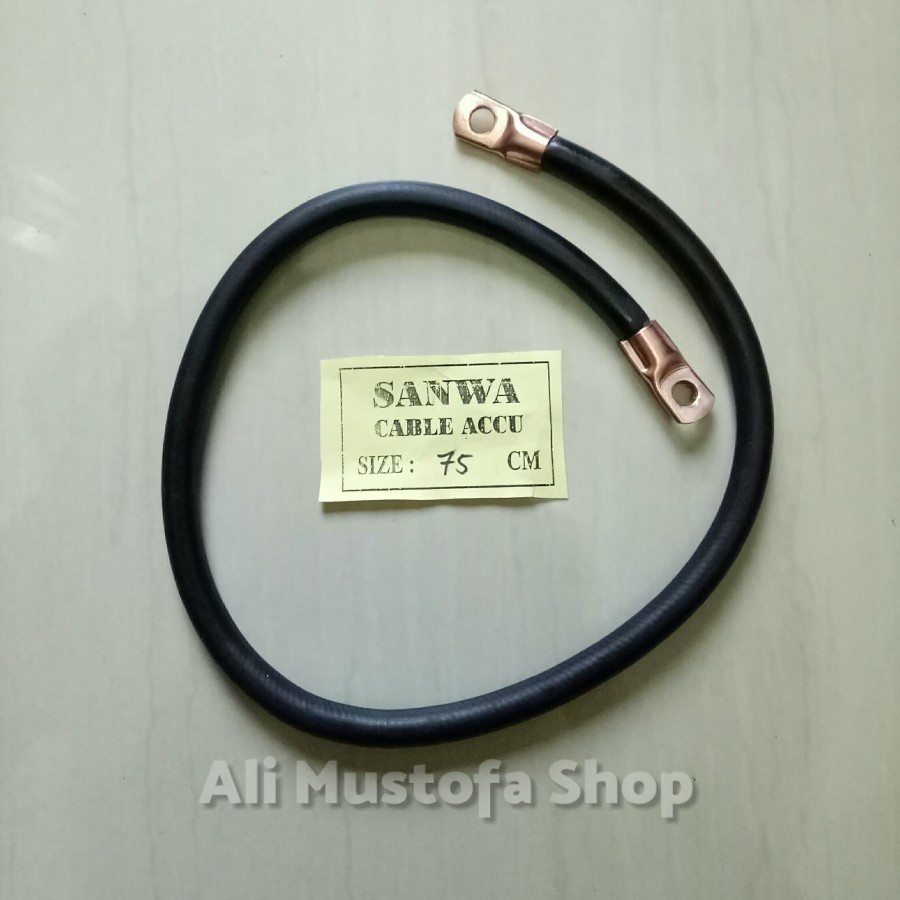 Kabel Aki Accu Mobil Bensin Sanwa 12 Volt 75 cm Murah Berkualitas Produsen Charger Aki Mobil Skun Te