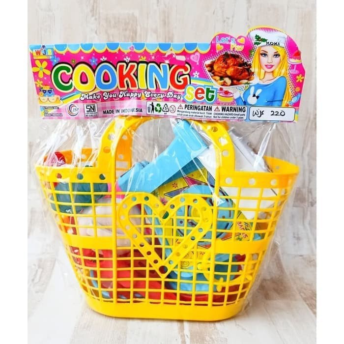 Mainan Anak Masakan Keranjang Cooking Set Keranjang No.WJS 220