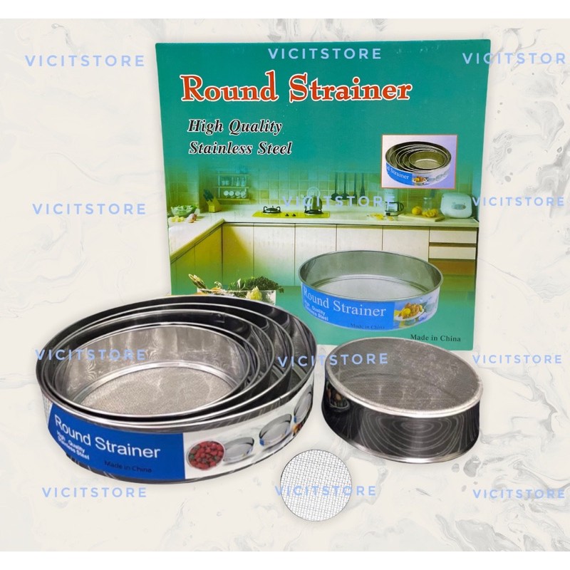 Saringan / Ayakan Tepung Stainless Set 6 Ukuran