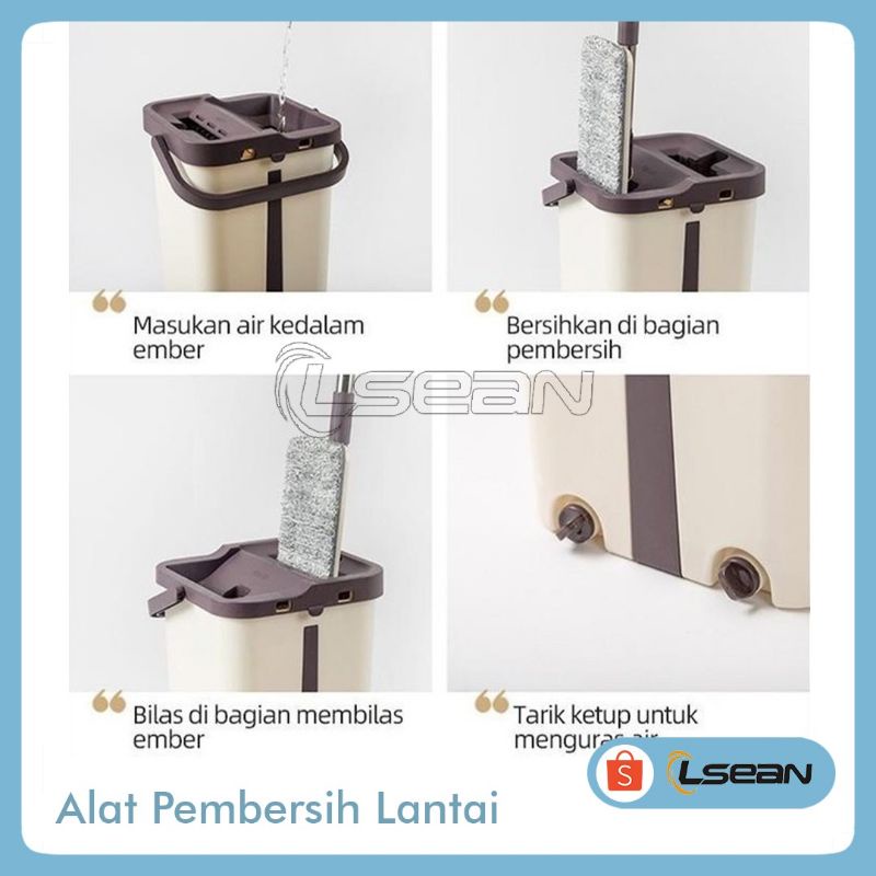 ULTRA MOP SET ALAT PEL PRAKTIS PENGEPEL OTOMATIS | FREE 2PCS KAIN PELL