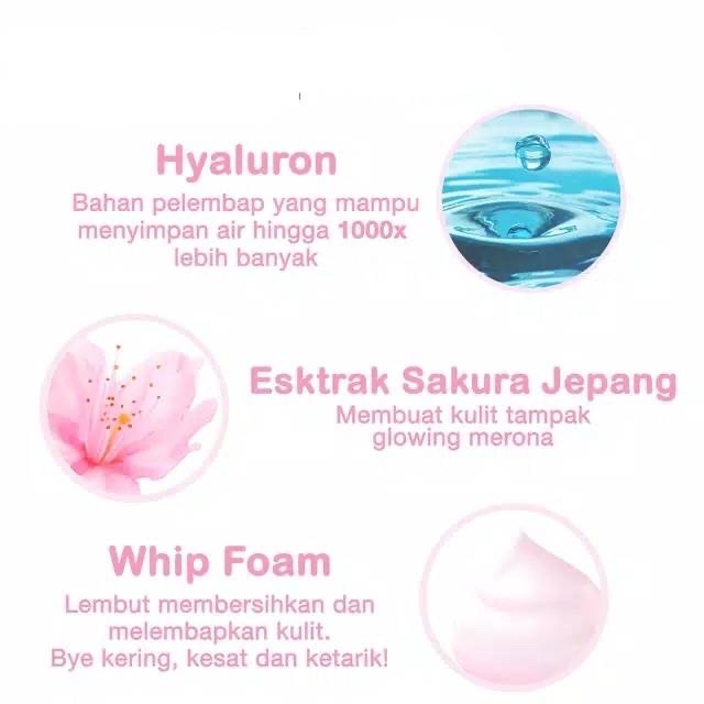 Garnier Sakura White Pinkish Glow Whip Foam