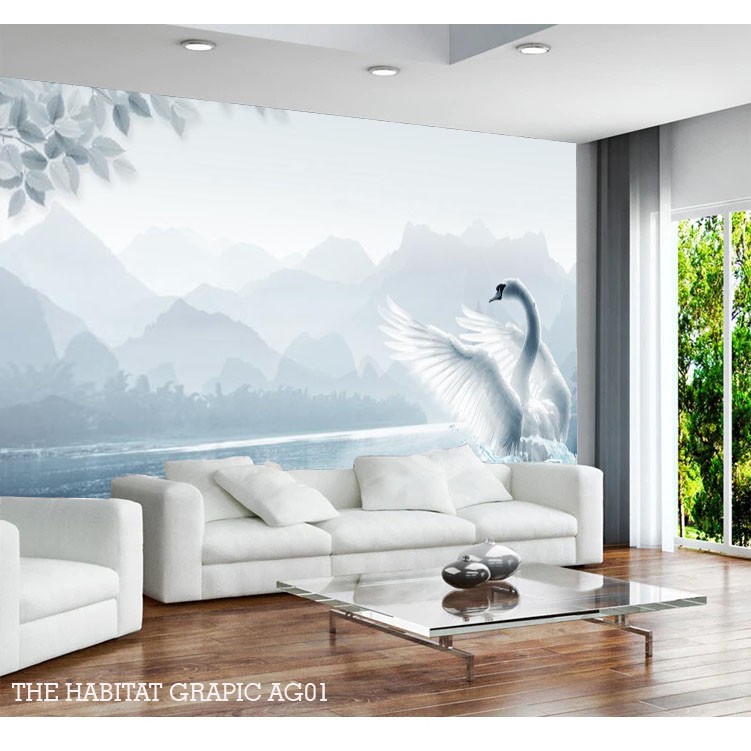 Wallpaper Custom Bunga 3D-Wallpaper Custom Mewah HARGA DISKON