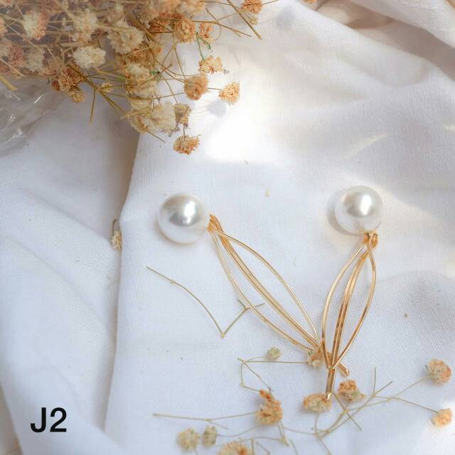 Jepit Rambut Korea Mutiara hair Clip pin Barette Pearl Import isi 2 Kekinian Kode J