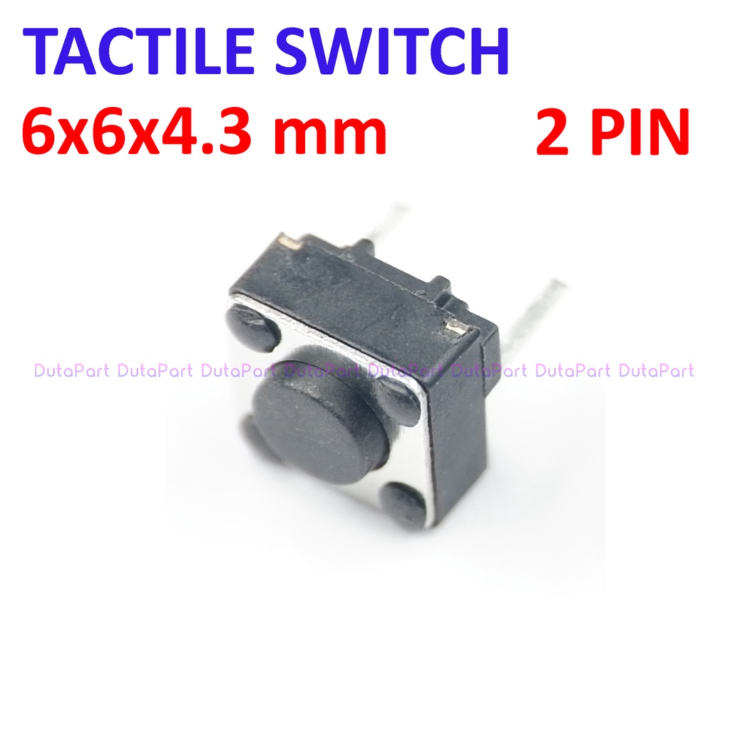 Tactile Switch Push Button 6x6 mm 2 PIN KAKI SILAHKAN PILIH UKURAN