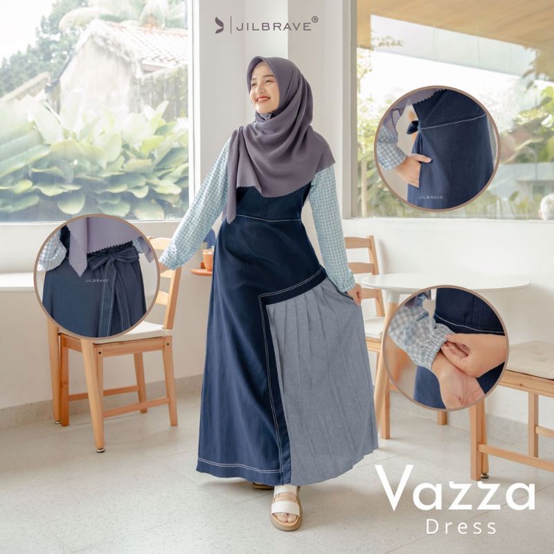 VAZZA DRESS - Original JILBRAVE | Faezia Official Shop