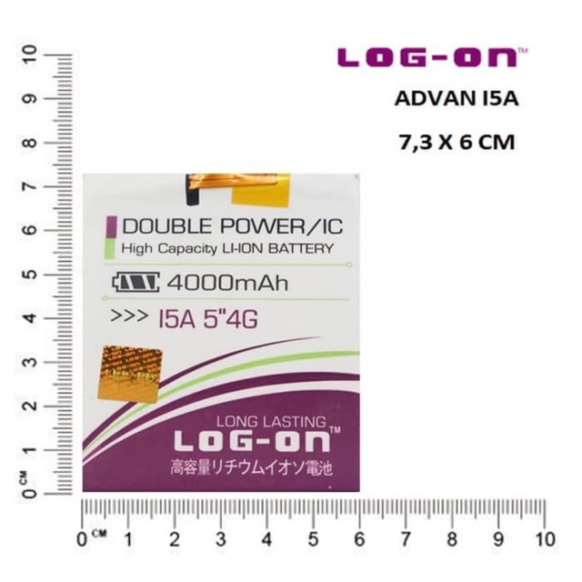 BATERAI LOGON ADVAN I5A BARCA 5” 4G DOUBLE POWER DOUBLE IC