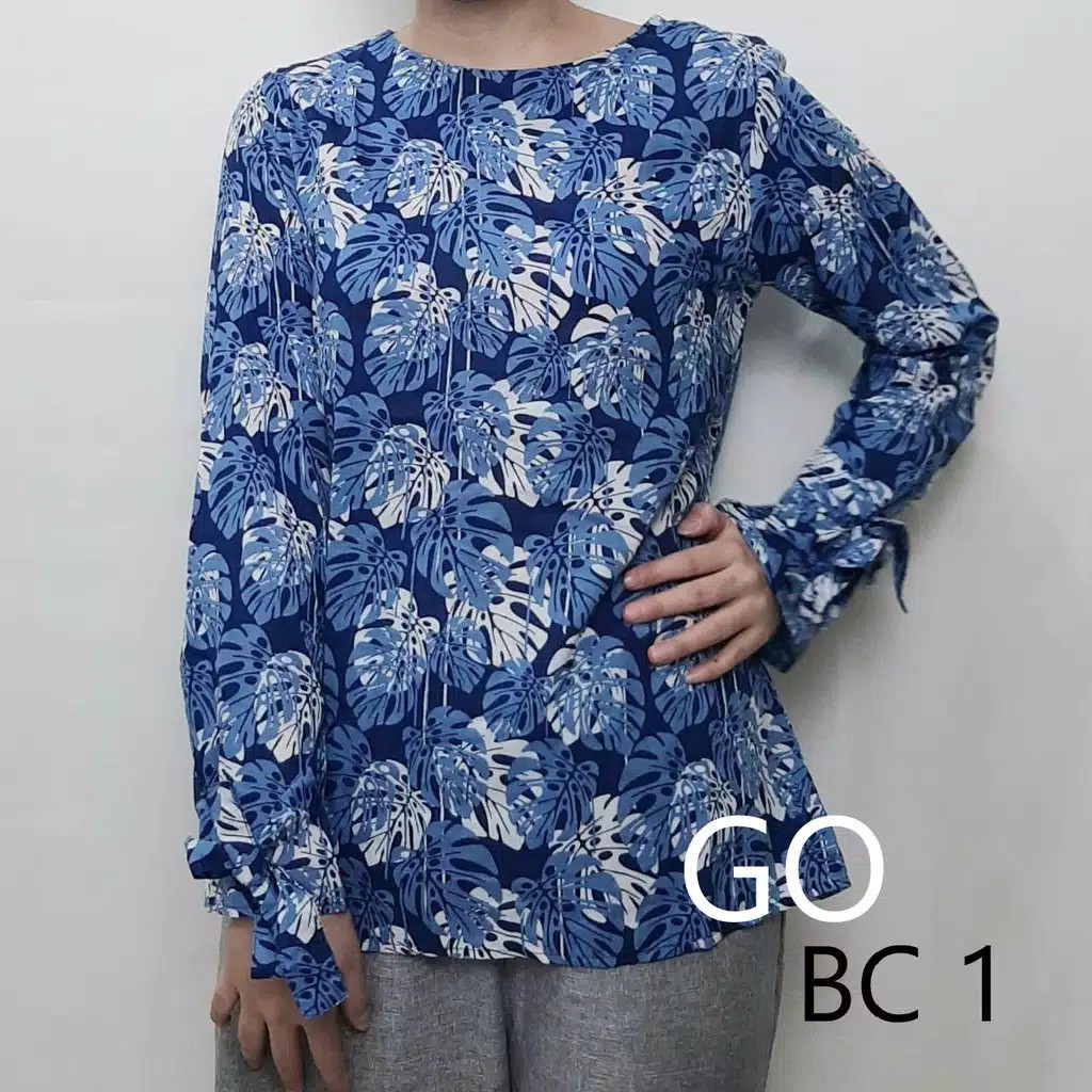 gof BC CARDINAL GIRL Blouse Cewek Atasan Wanita Pakaian Wanita Blouse Lengan Panjang