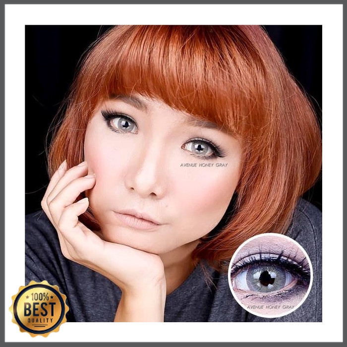 SOFTLENS/LENSA AVENUE HONEY GREY -MINUS / LENSA MATA / SOFTLENS MATA