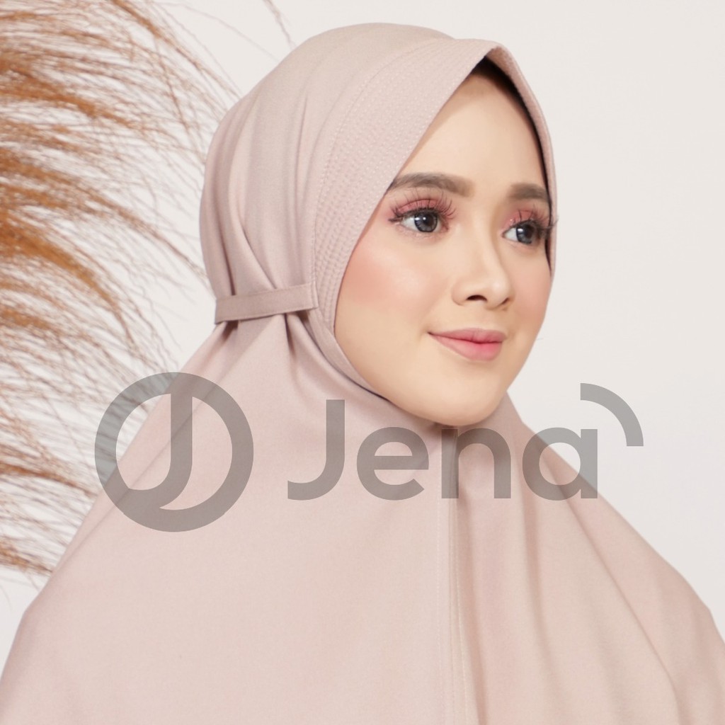 Bergo Maryam Pet Moscrepe Ukuran M /Jilbab Pad / Kerudung Instan Tali