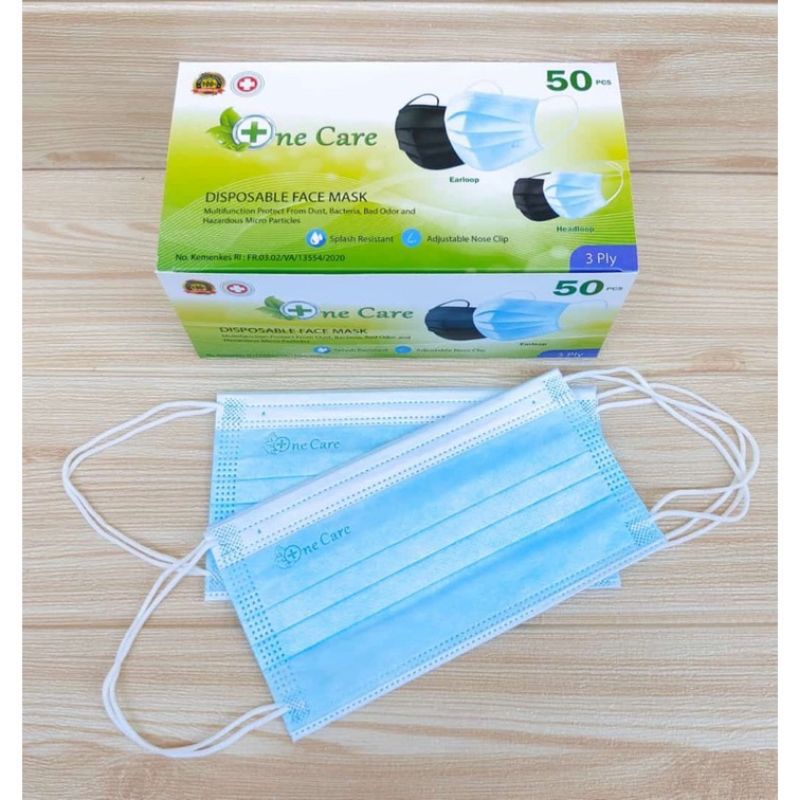 EARLOP ONECARE 3PLY ISI 50PCS ORIGINAL 100%