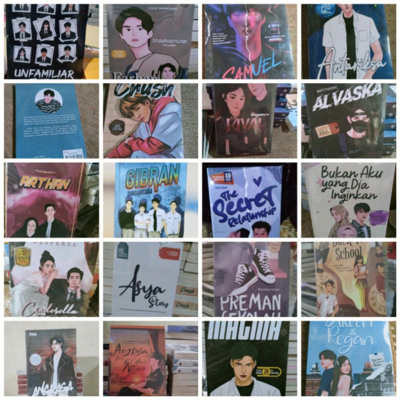PAKET 3 NOVEL WATTPAD MURAH BEBAS PILIH-Paket 4 novel