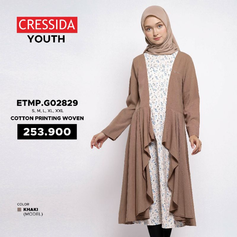 Cressida original Gamis tunik Wanita Tunik wanita muslim Cresida Baju muslim wanita Cressida ETMP.G0