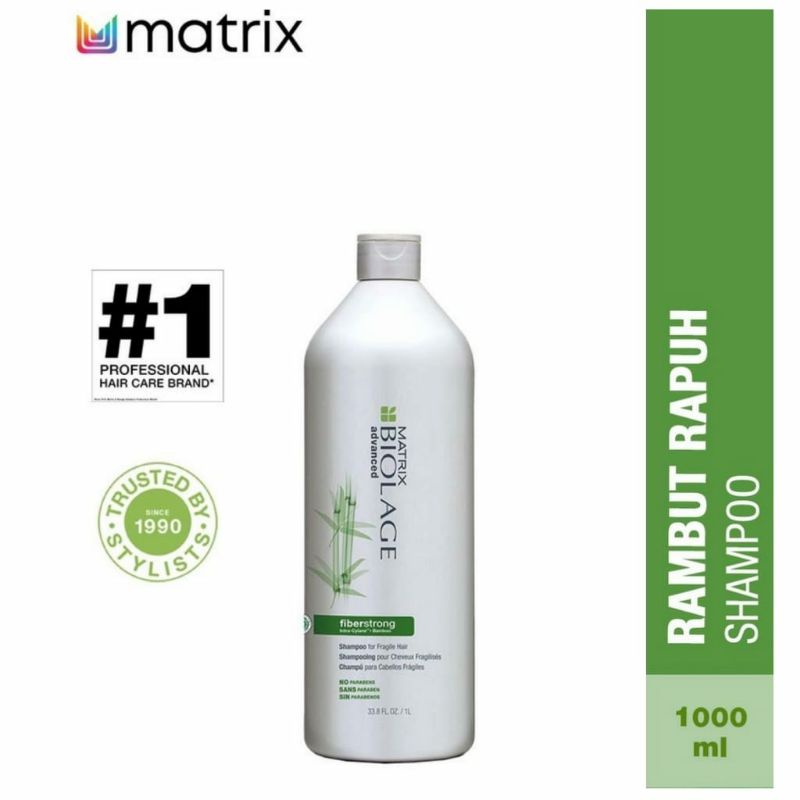 MATRIX SHAMPOO Biolage Fiberstrong 1000 mL - Shampoo Rambut Rusak dan Rontok