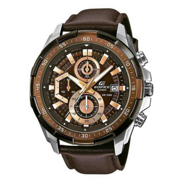 EDIFICE EF539 BROWN LEATHER BM