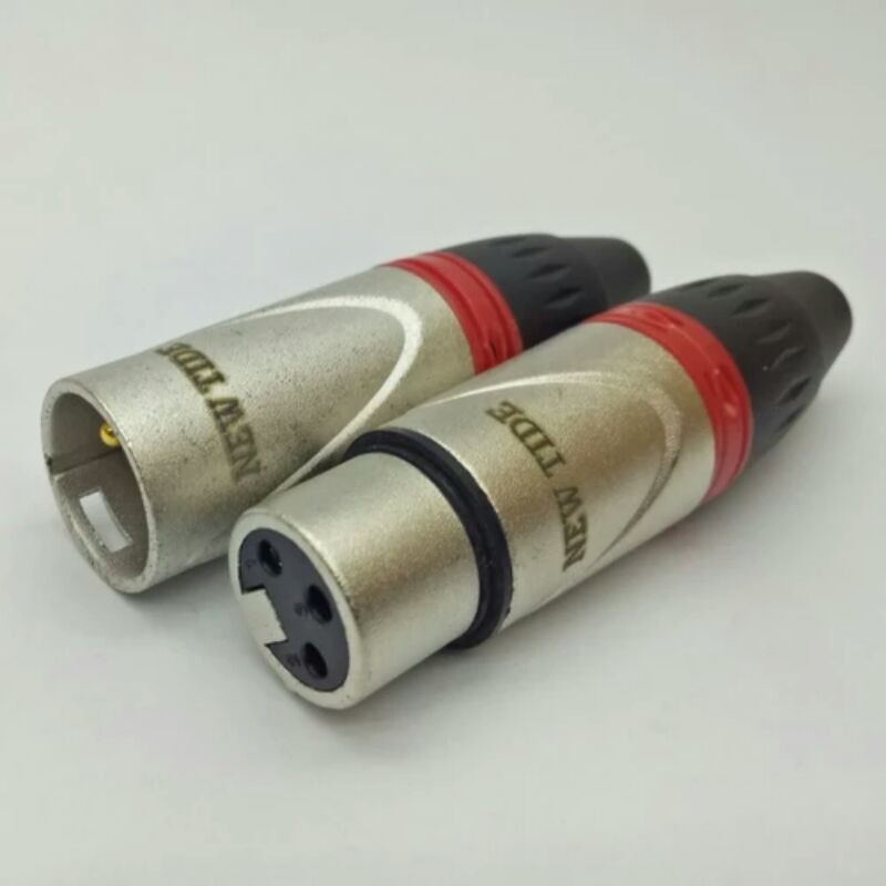 jack xlr male socket xlr female jack canon merk newtide (sepasang)

