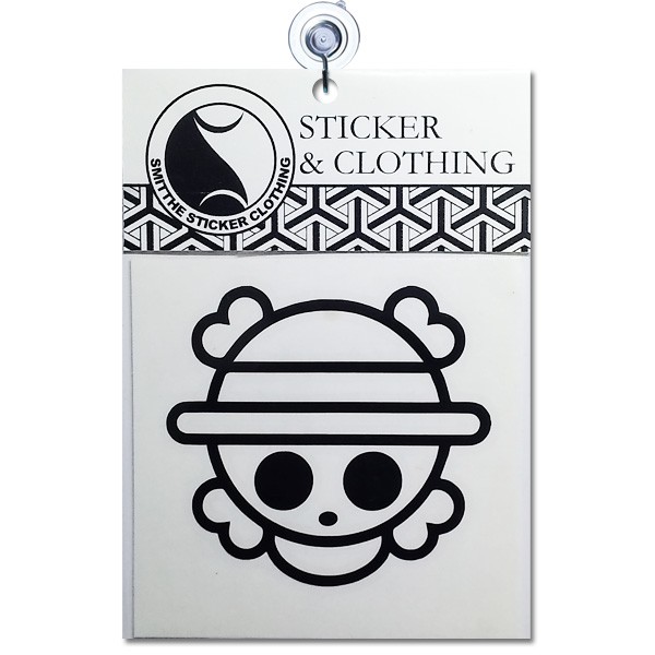 Stiker Chibi One Piece Logo anime onepiece Cutting Sticker untuk aksesoris Mobil Motor