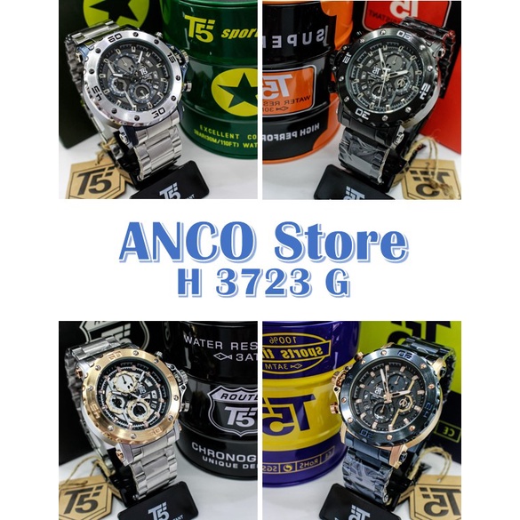 Jam Tangan T5 H 3723G Original Chronograph