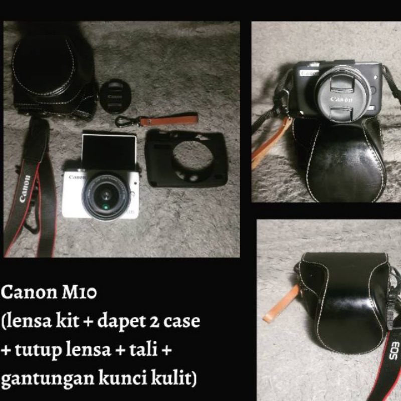 Kamera Canon EOS M10 FULLSET Second Bekas Pribadi Mulus
