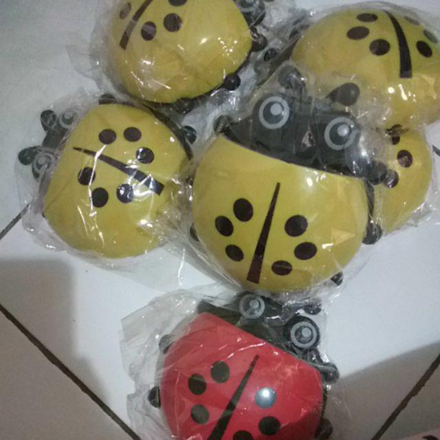 Kasimurah K043 Tempat Sikat Pasta Gigi Lady Bug Toothpaste Brush Organizer Container Lady Bug Grosir