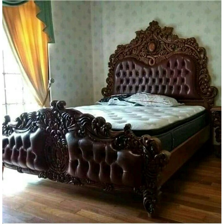 tempat tidur dipan barong kayu jati furniture jepara