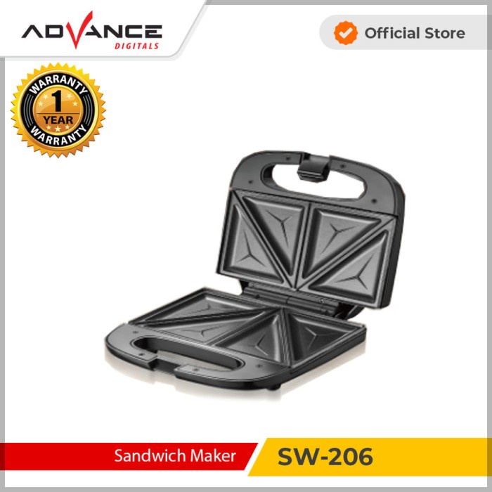 Advance Sandwich Maker SW-206 2 Slot Alat pembuat Sandwich SW206