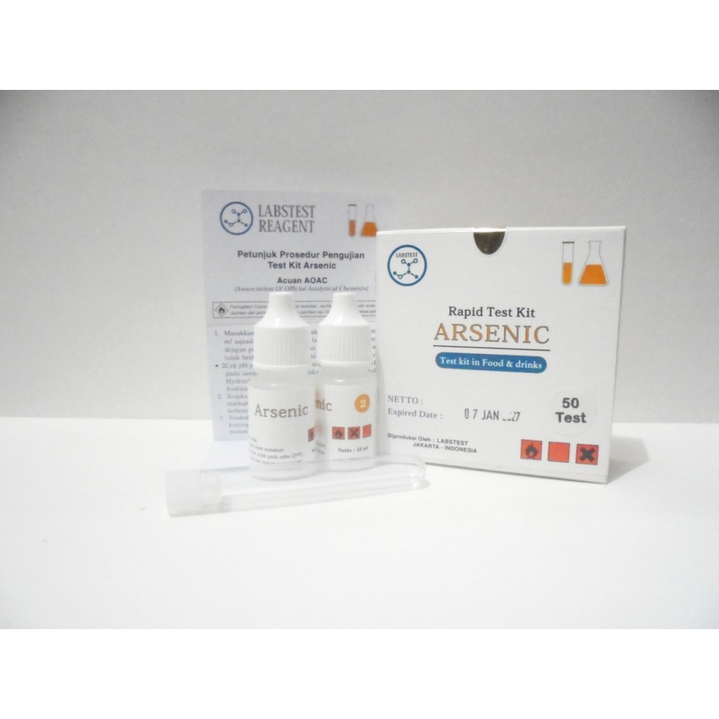 Test Kit Arsen / Arsenic Test Kit As / Reagen Uji Cepat Arsenik