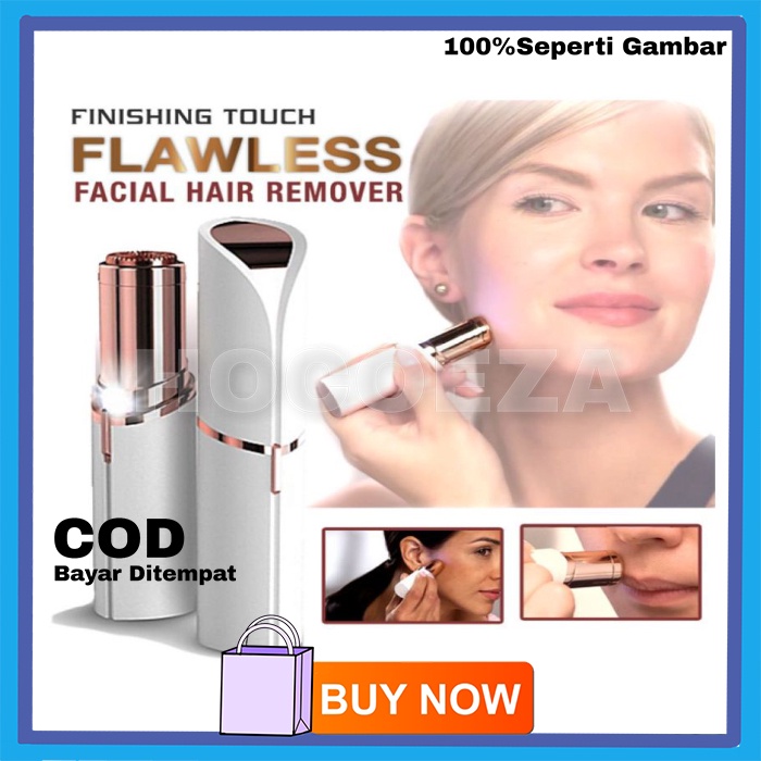 FLAWLESS FACIAL HAIR REMOVER PENGHILANG BULU WAJAH INSTANT AND PAINLESS VA315