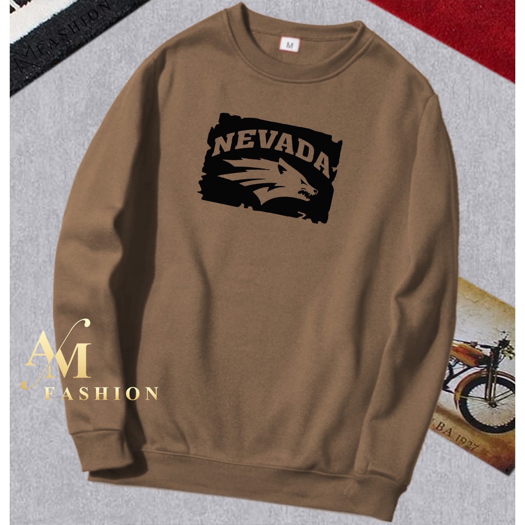AM Fashion COD Sweater Hoodie Distro Motif Nevada Blok Text Hitam Premium Quality T-Shirt Pria Brand