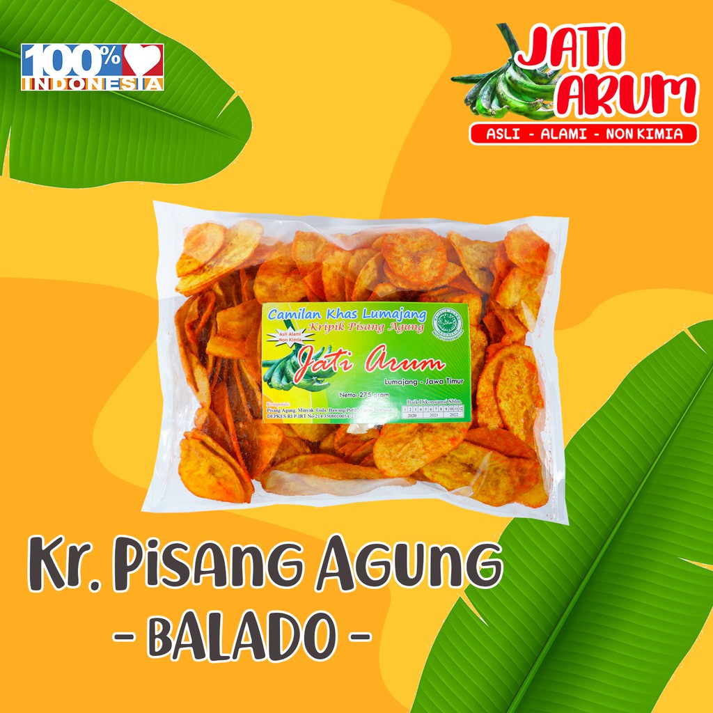 

Keripik Pisang Agung JATI ARUM (BALADO)