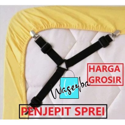 Tali Pengait Sudut Sprei 3 kepala 1 Pack Isi 4 Pcs / Strap Sprai Jepitan Sudut Kasur