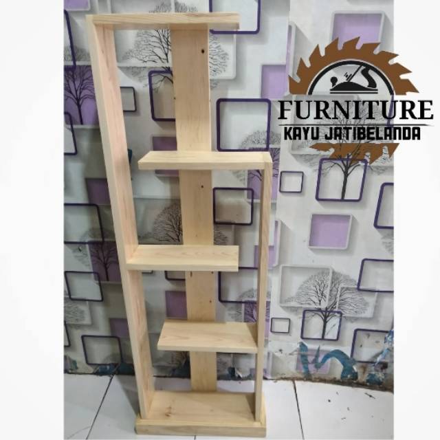 Rak tingkat rak hiasan kayu jati belanda Shopee Indonesia Rak tingkat rak hiasan kayu jati belanda Shopee Indonesia