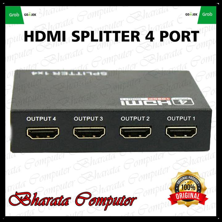 Hdmi Splitter 4 Port/Hdmi Cabang 4/Hdmi Port/Spliter Hdmi Berkualitas