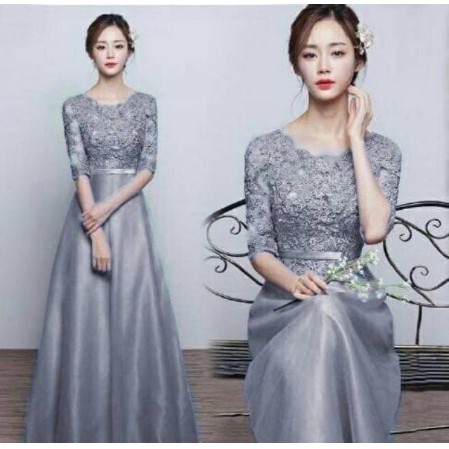 Maxi Dress Wanita Terbaru 2022, Dress Brukat Kondangan Kekinian Terbaru, Dress Brokat JUMBO Party Dr